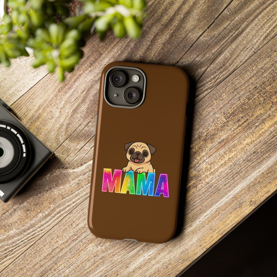Colorful Pug Mama Phone Case