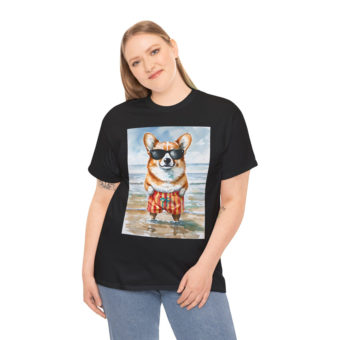 Cool Corgi Beach Tee