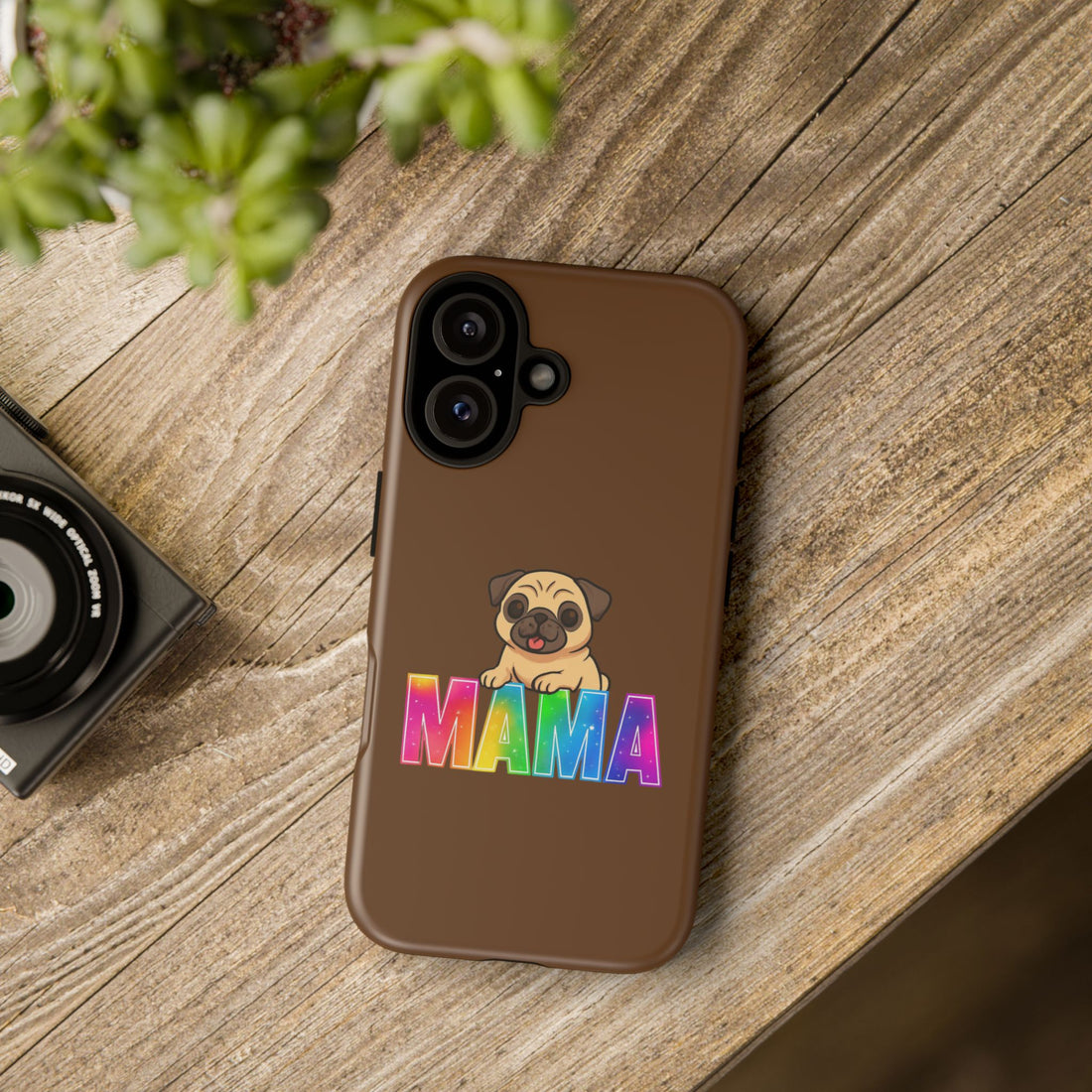 Colorful Pug Mama Phone Case
