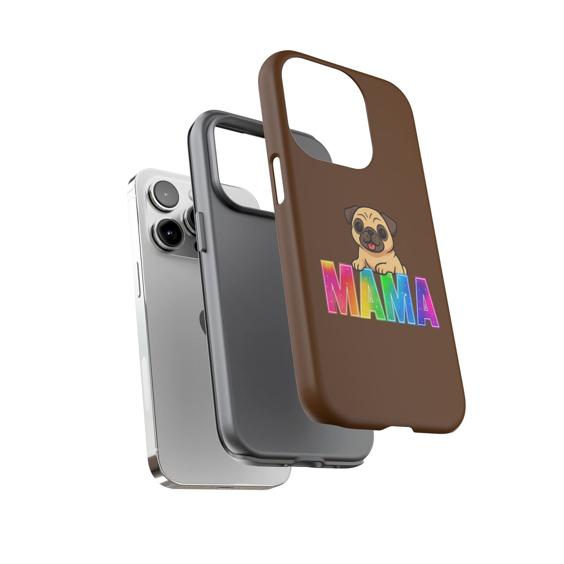 Colorful Pug Mama Phone Case