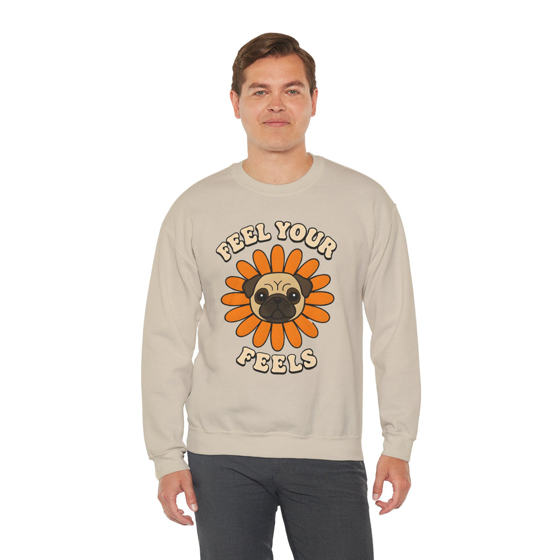 Pug Floral Crewneck Sweatshirt