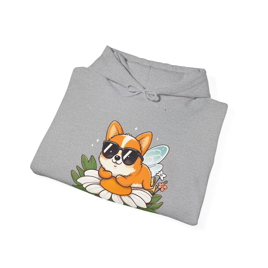 Corgi in Sunglasses Hoodie