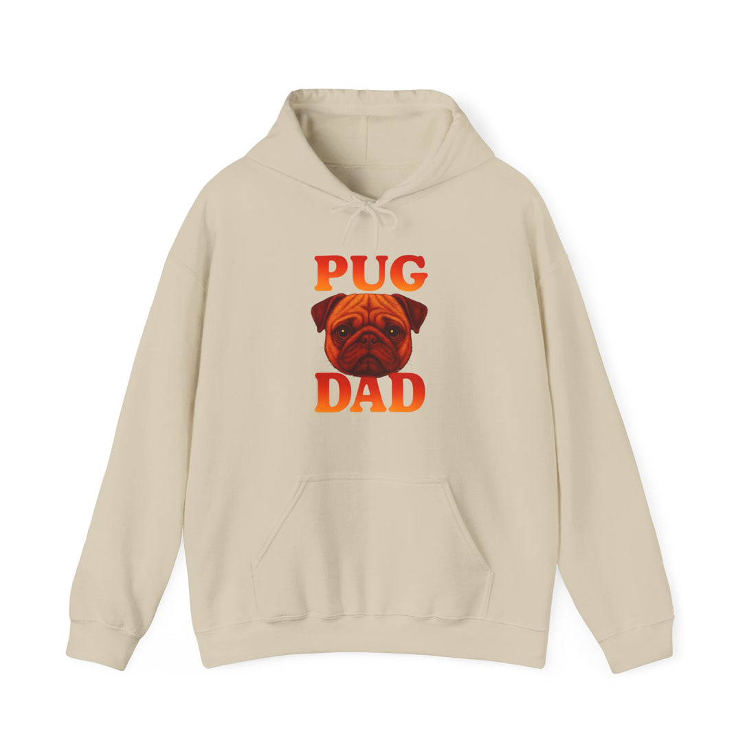 Pug Dad Hoodie, Cozy Sweatshirt for Dog Lovers, Funny Pet Apparel, Gift for Dog Dads, Unisex Casual Wear