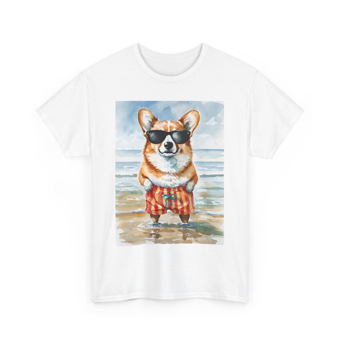 Cool Corgi Beach Tee