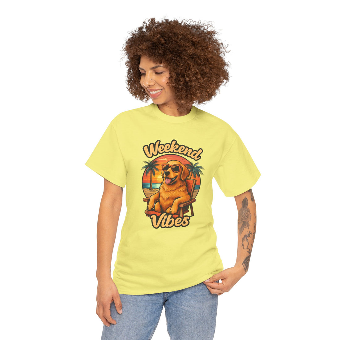 Weekend Vibes Unisex Heavy Cotton Tee