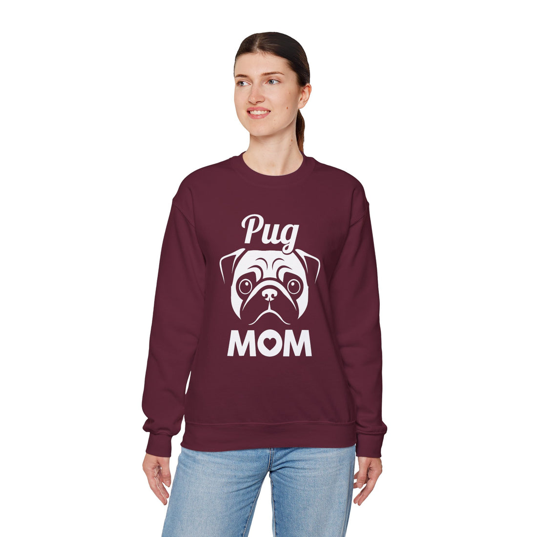 Pug Mom Unisex Crewneck Sweatshirt