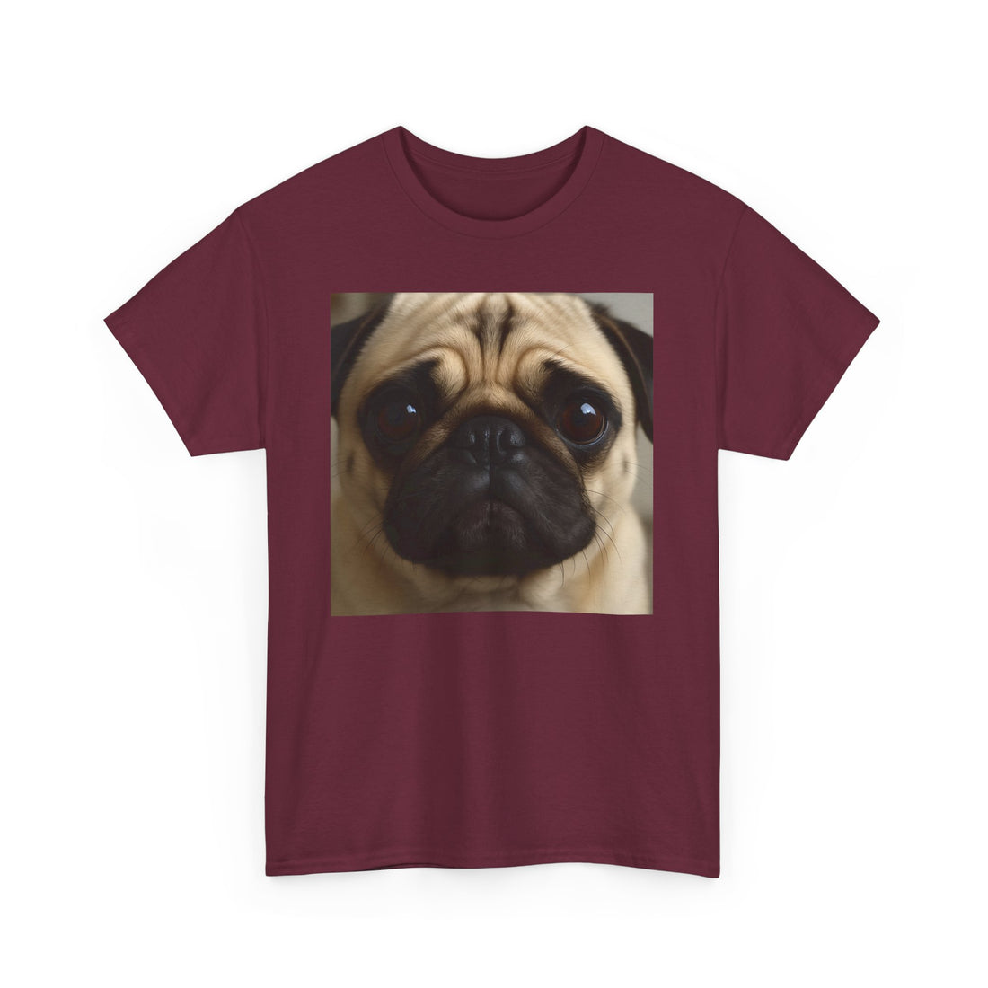 Adorable Pug Heavy Cotton Tee