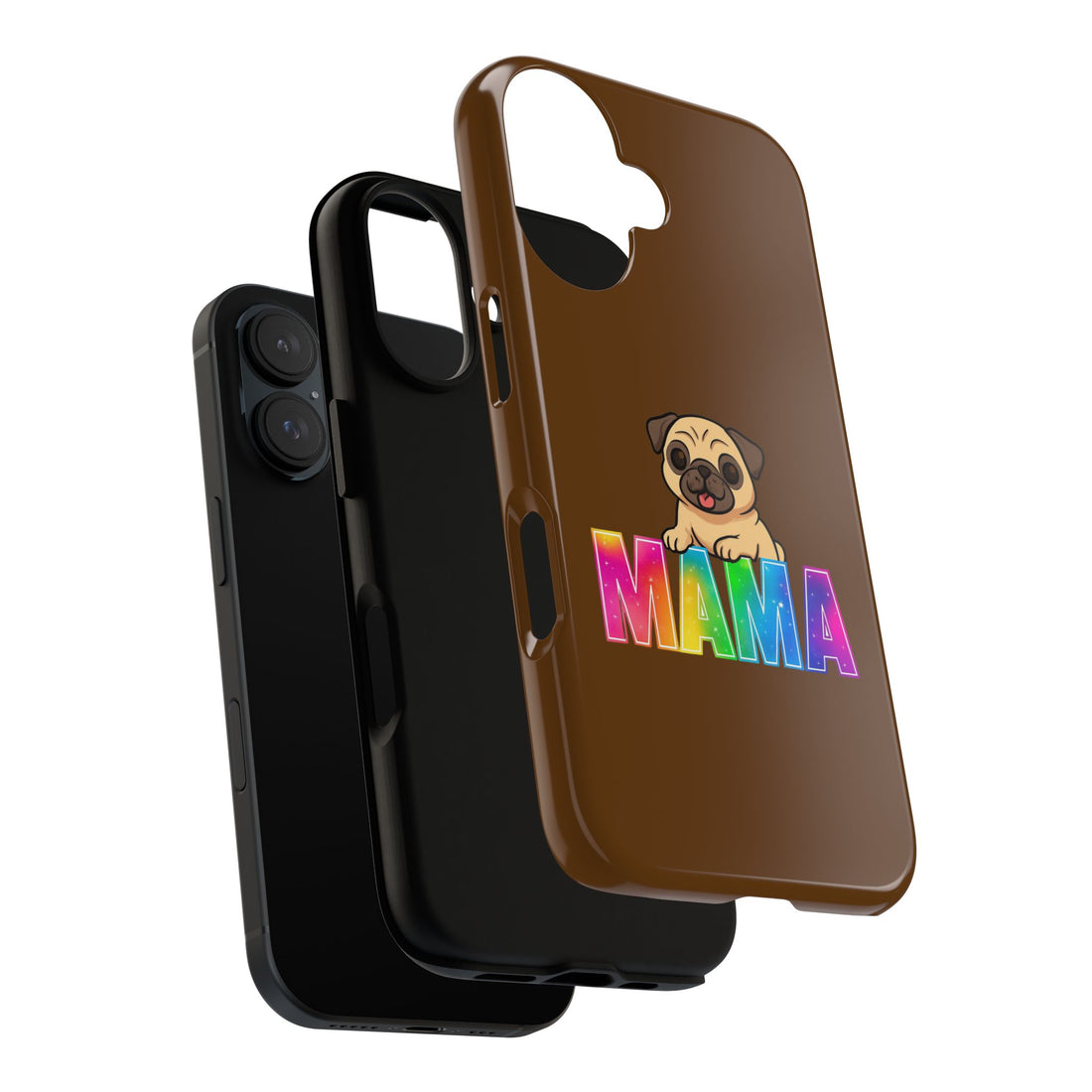 Colorful Pug Mama Phone Case