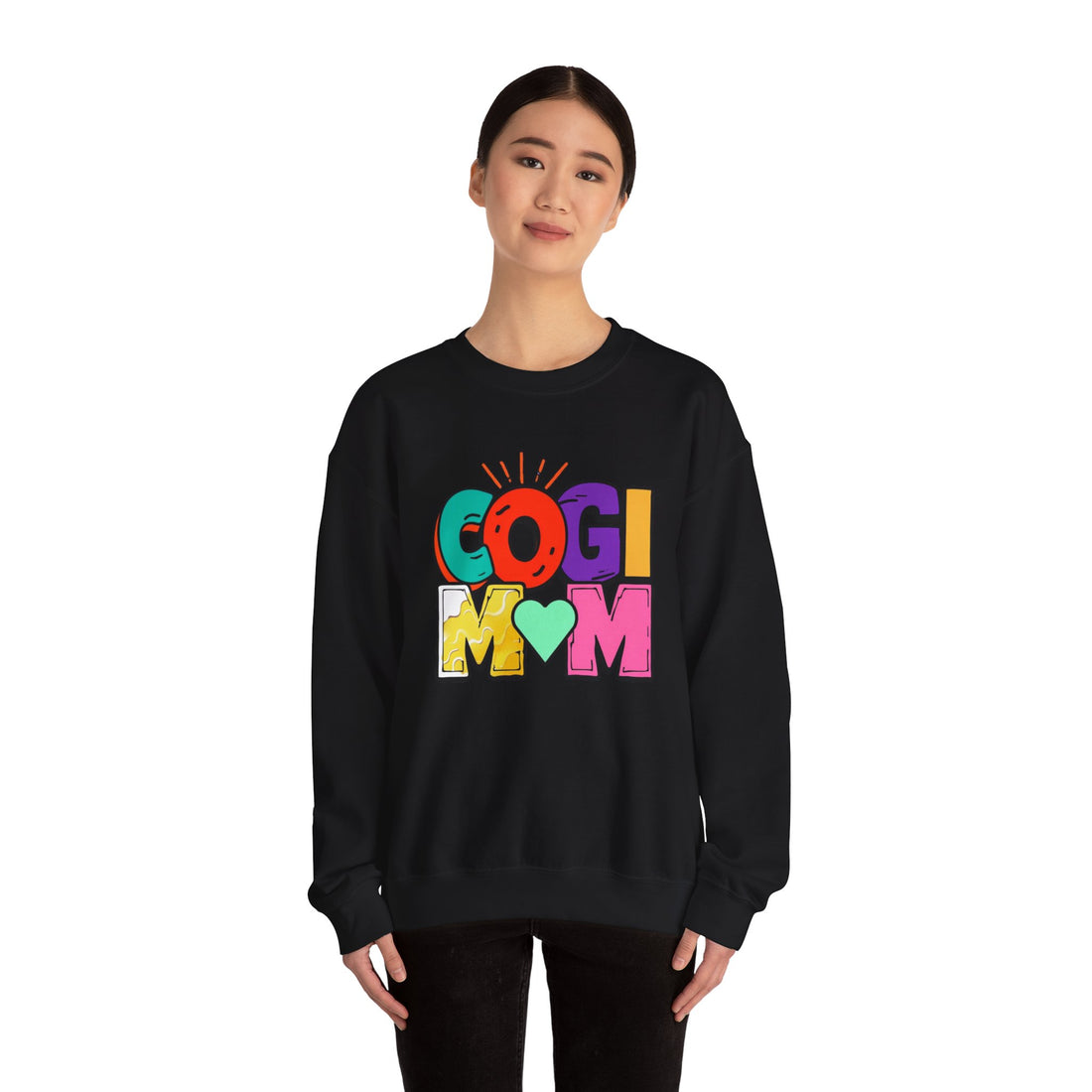 Colorful COGI MOM Crewneck Sweatshirt