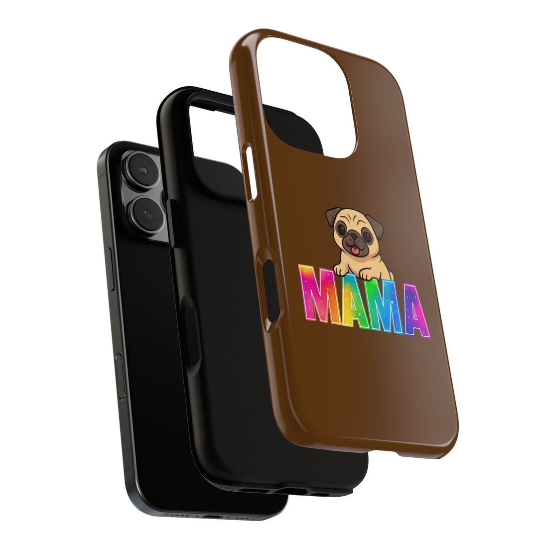 Colorful Pug Mama Phone Case