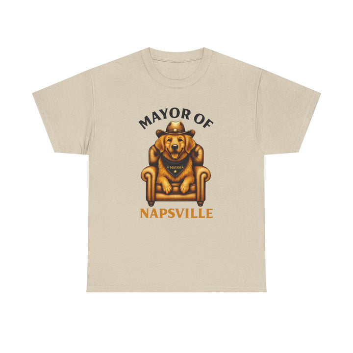 Funny Dog Lover Tee, Mayor of Napsville T-Shirt
