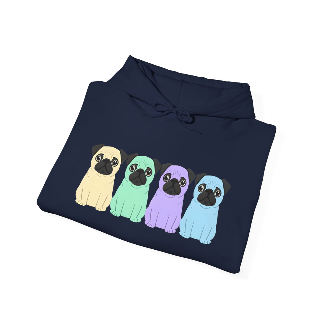 Colorful Pug Hoodie