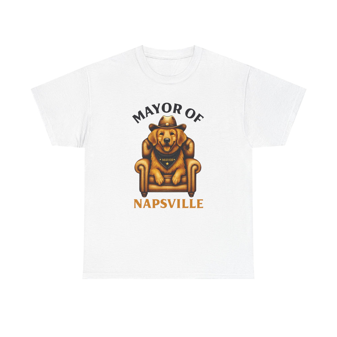 Funny Dog Lover Tee, Mayor of Napsville T-Shirt