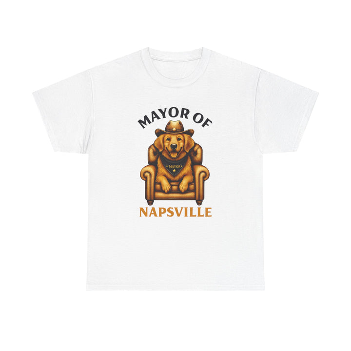 Funny Dog Lover Tee, Mayor of Napsville T-Shirt