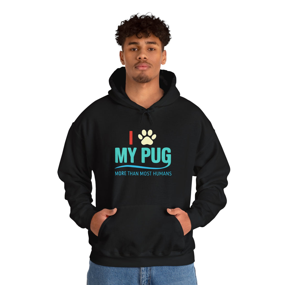 I Love My Pug Hoodie