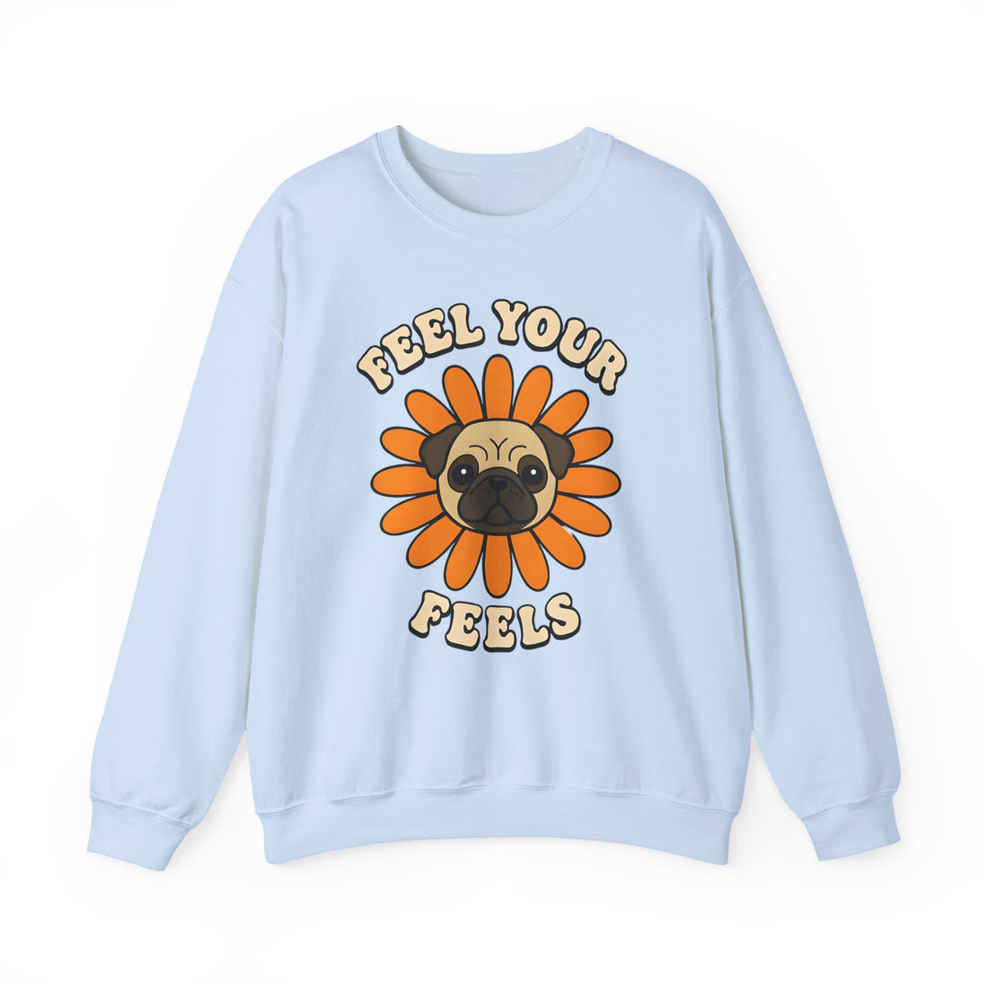 Pug Floral Crewneck Sweatshirt
