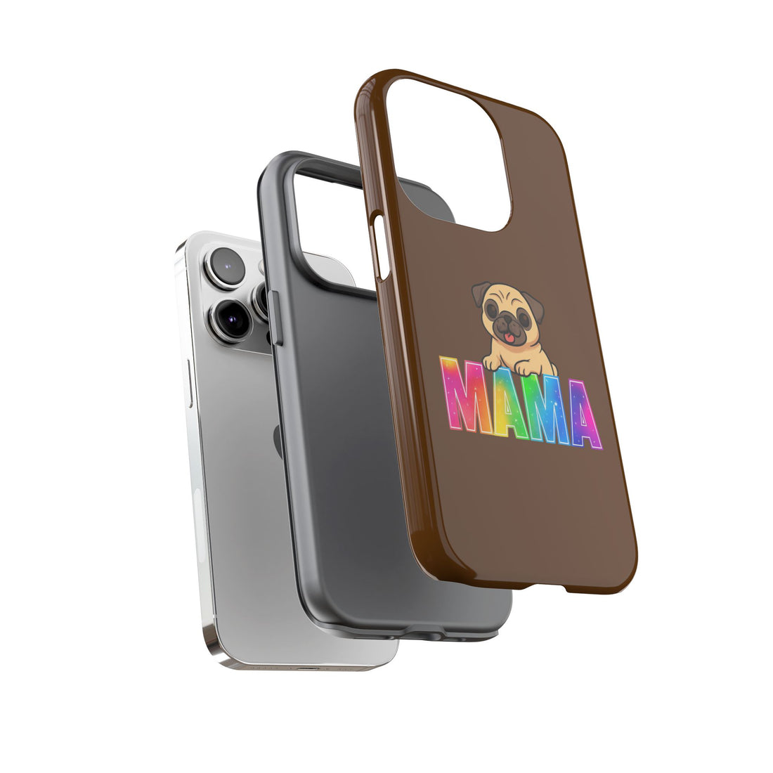 Colorful Pug Mama Phone Case