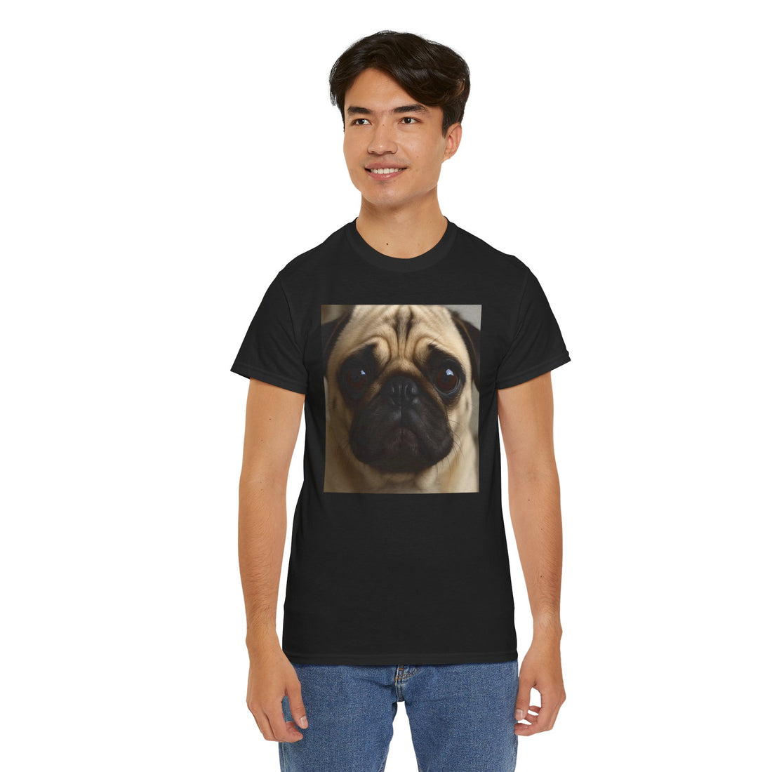 Adorable Pug Heavy Cotton Tee