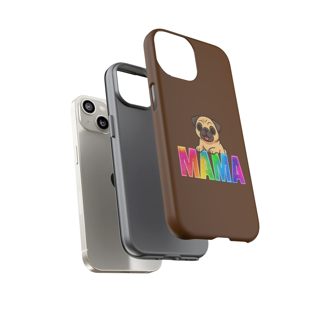 Colorful Pug Mama Phone Case