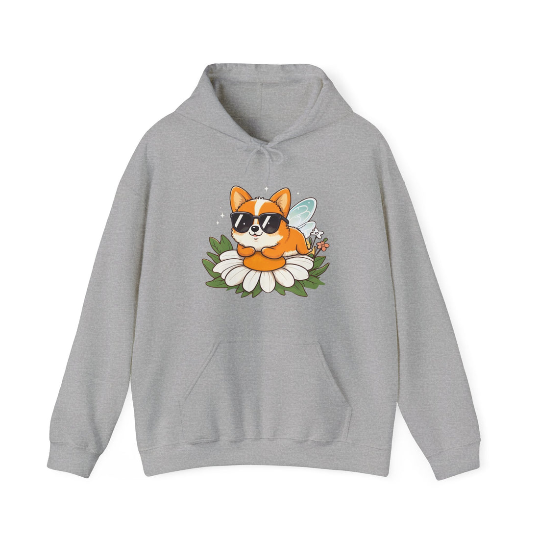Corgi in Sunglasses Hoodie