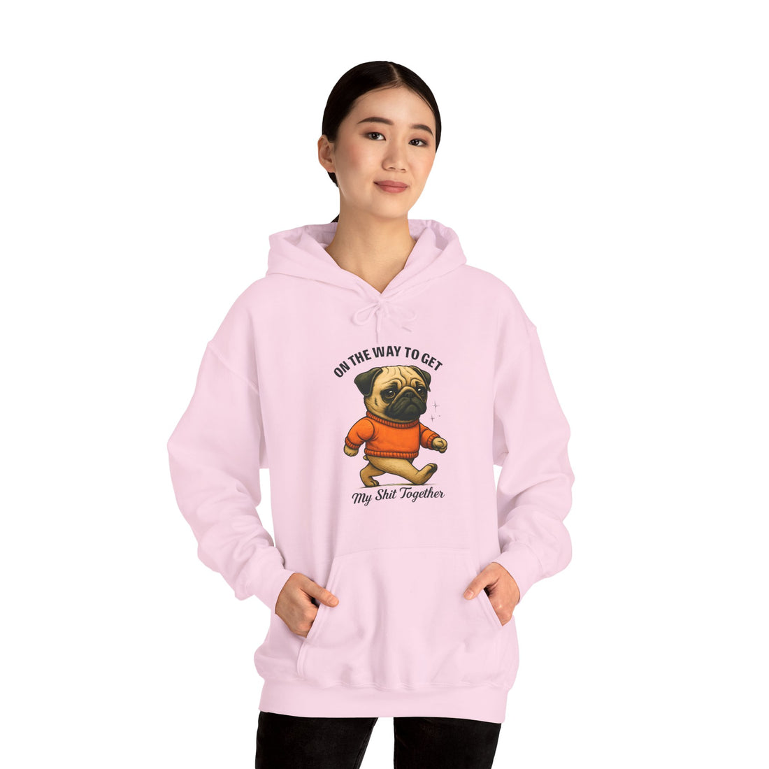 Pug Motivation Hoodie