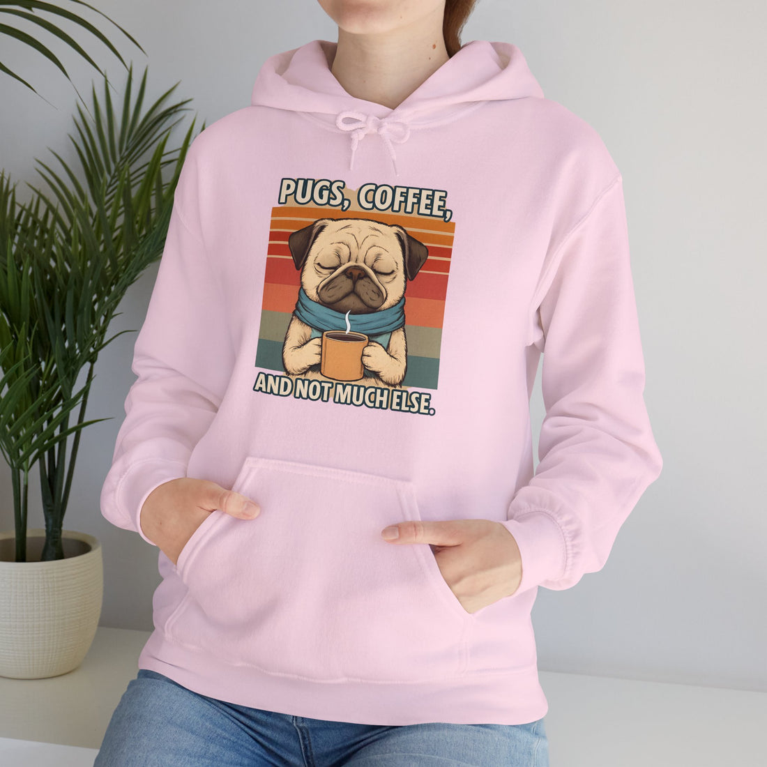 Pug Love Coffee Hoodie