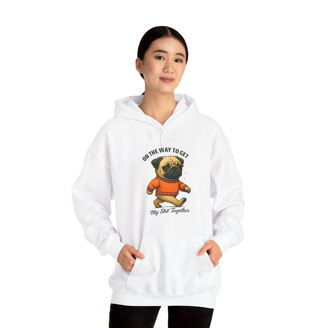 Pug Motivation Hoodie