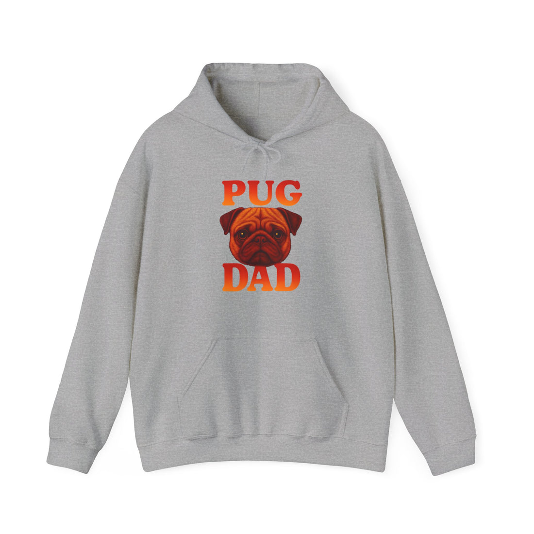 Pug Dad Hoodie, Cozy Sweatshirt for Dog Lovers, Funny Pet Apparel, Gift for Dog Dads, Unisex Casual Wear