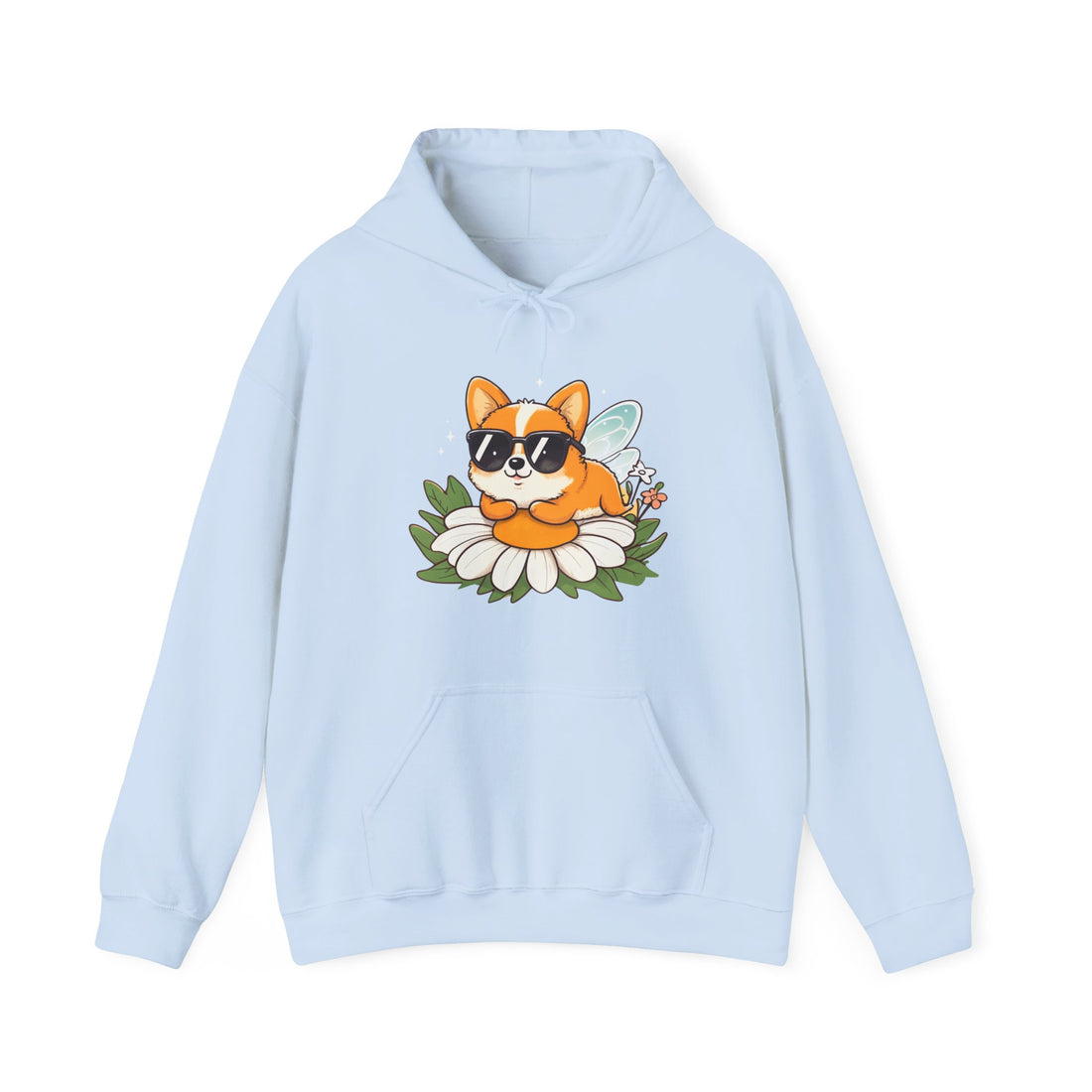 Corgi in Sunglasses Hoodie