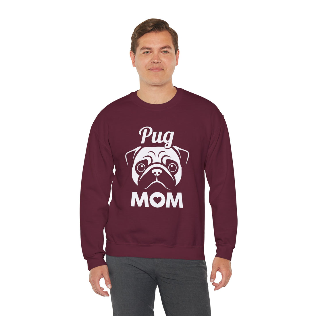 Pug Mom Unisex Crewneck Sweatshirt