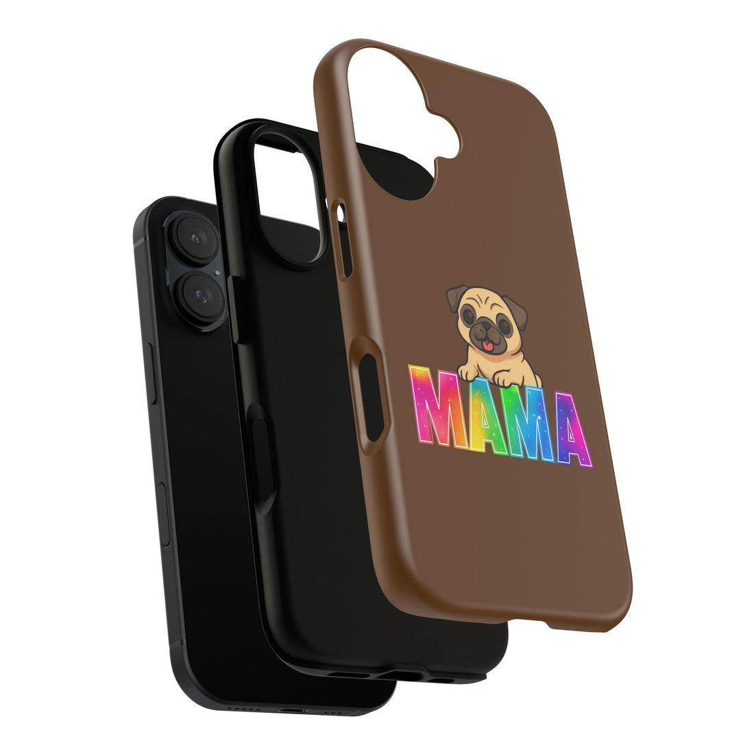 Colorful Pug Mama Phone Case