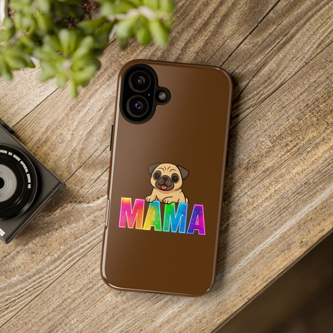 Colorful Pug Mama Phone Case