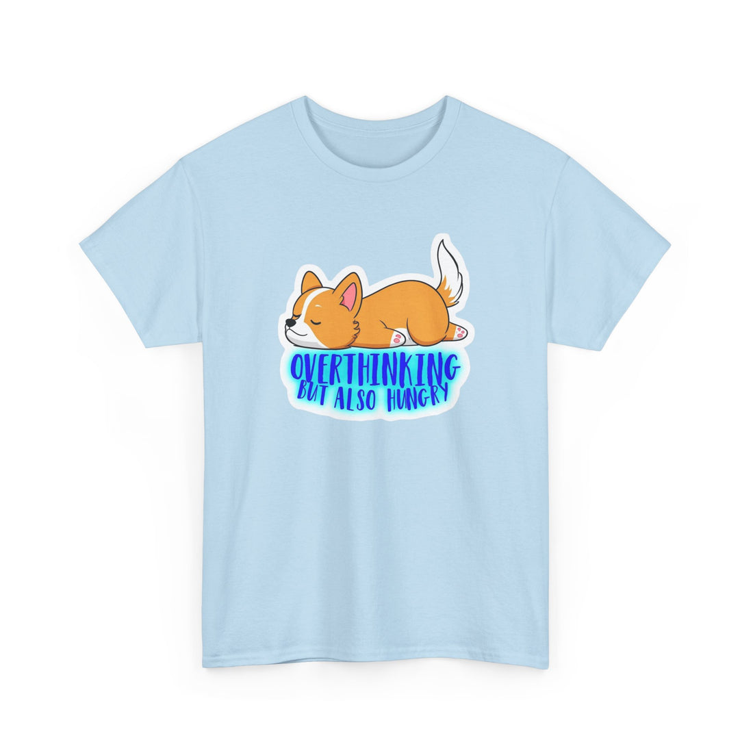 Overthinking Corgi Unisex Heavy Cotton Tee