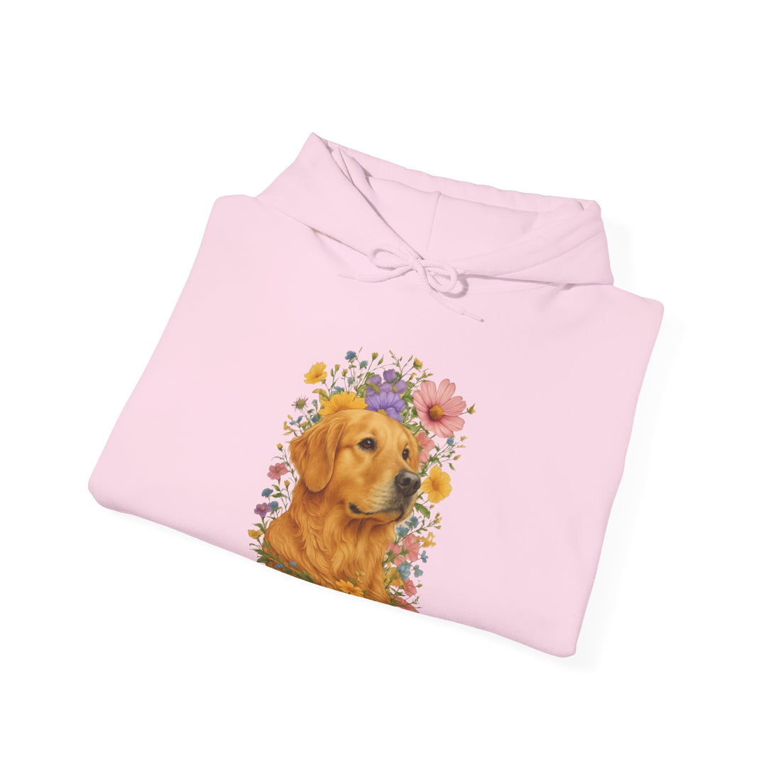 Golden Retriever Floral Hoodie