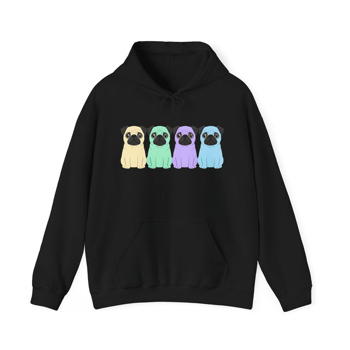 Colorful Pug Hoodie