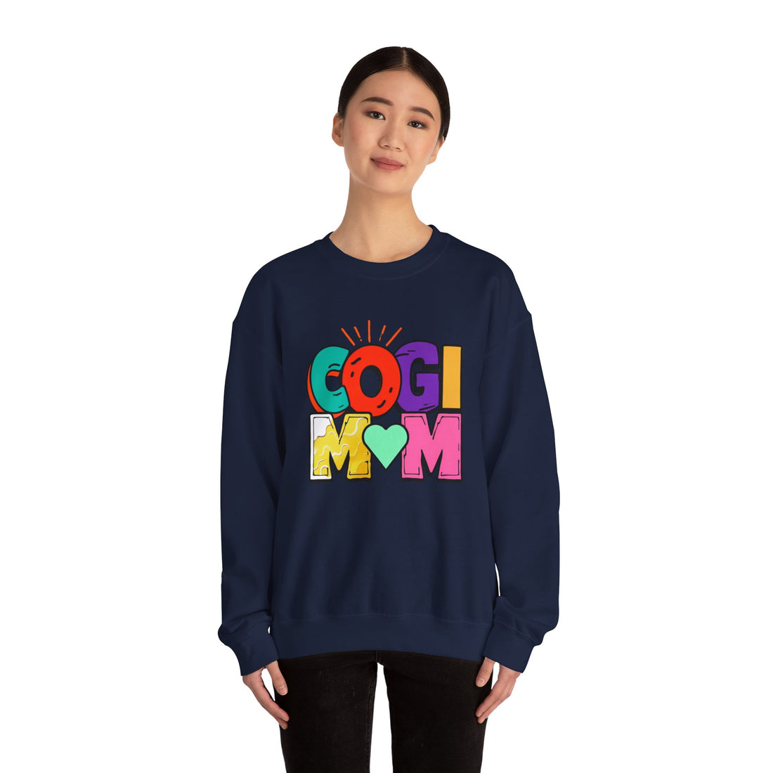 Colorful COGI MOM Crewneck Sweatshirt