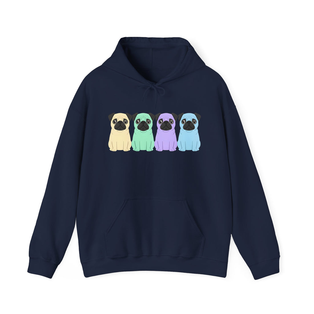 Colorful Pug Hoodie
