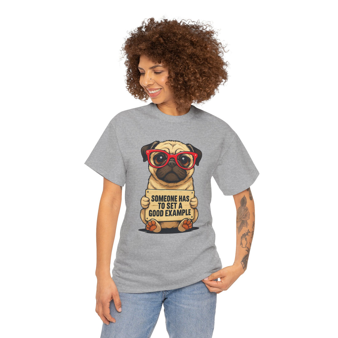 Pug Motivational Tee, Funny Dog T-Shirt