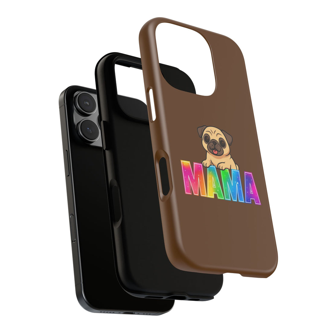 Colorful Pug Mama Phone Case