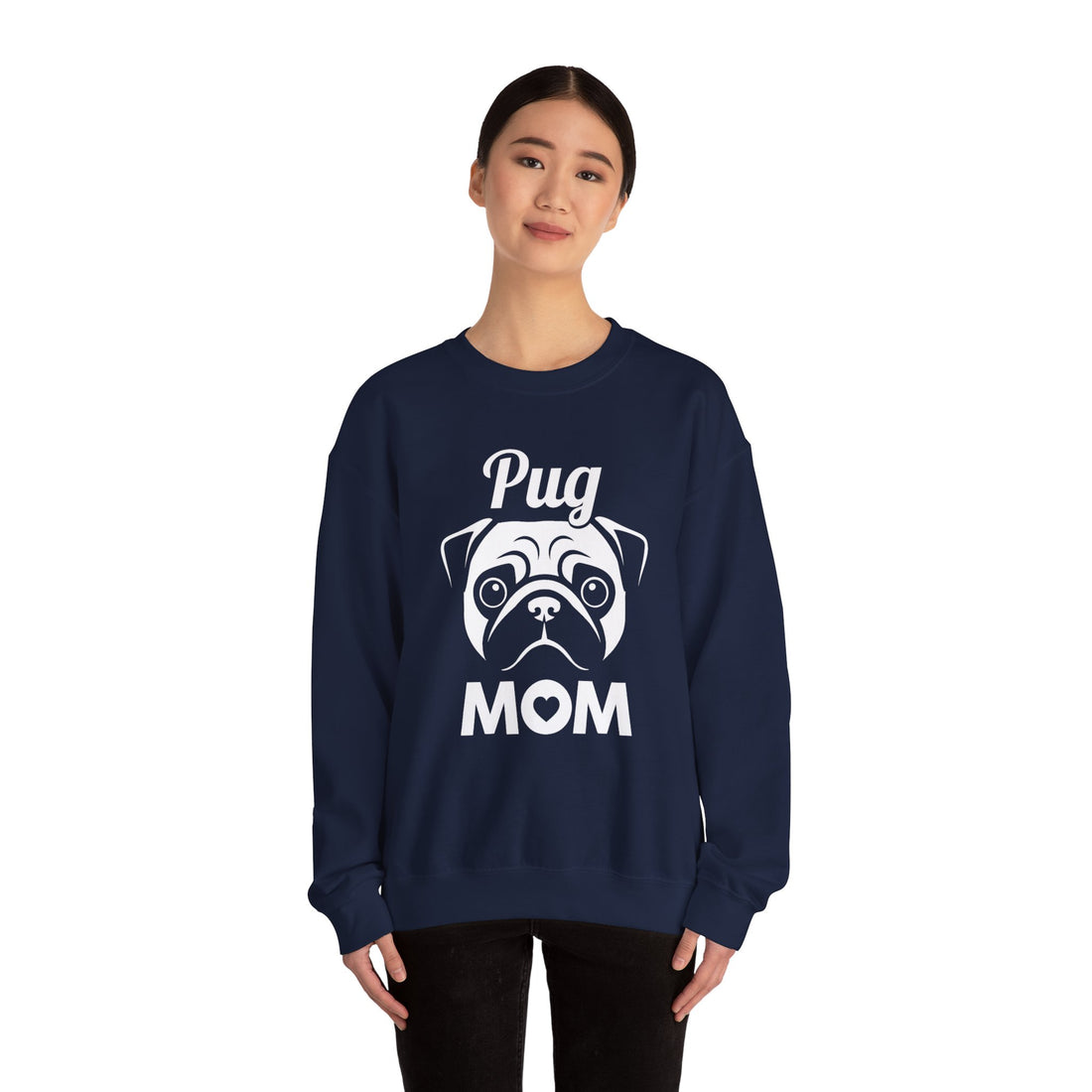 Pug Mom Unisex Crewneck Sweatshirt