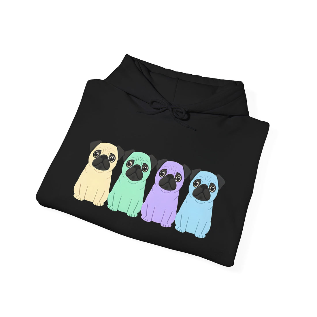 Colorful Pug Hoodie