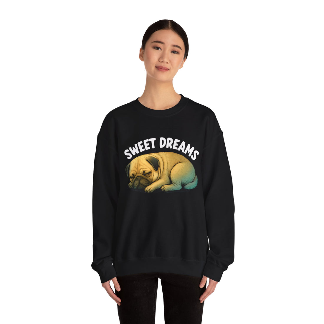 Cozy Pug Sweatshirt - Sweet Dreams