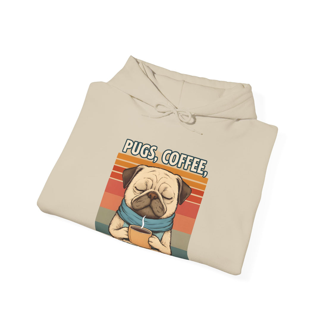 Pug Love Coffee Hoodie