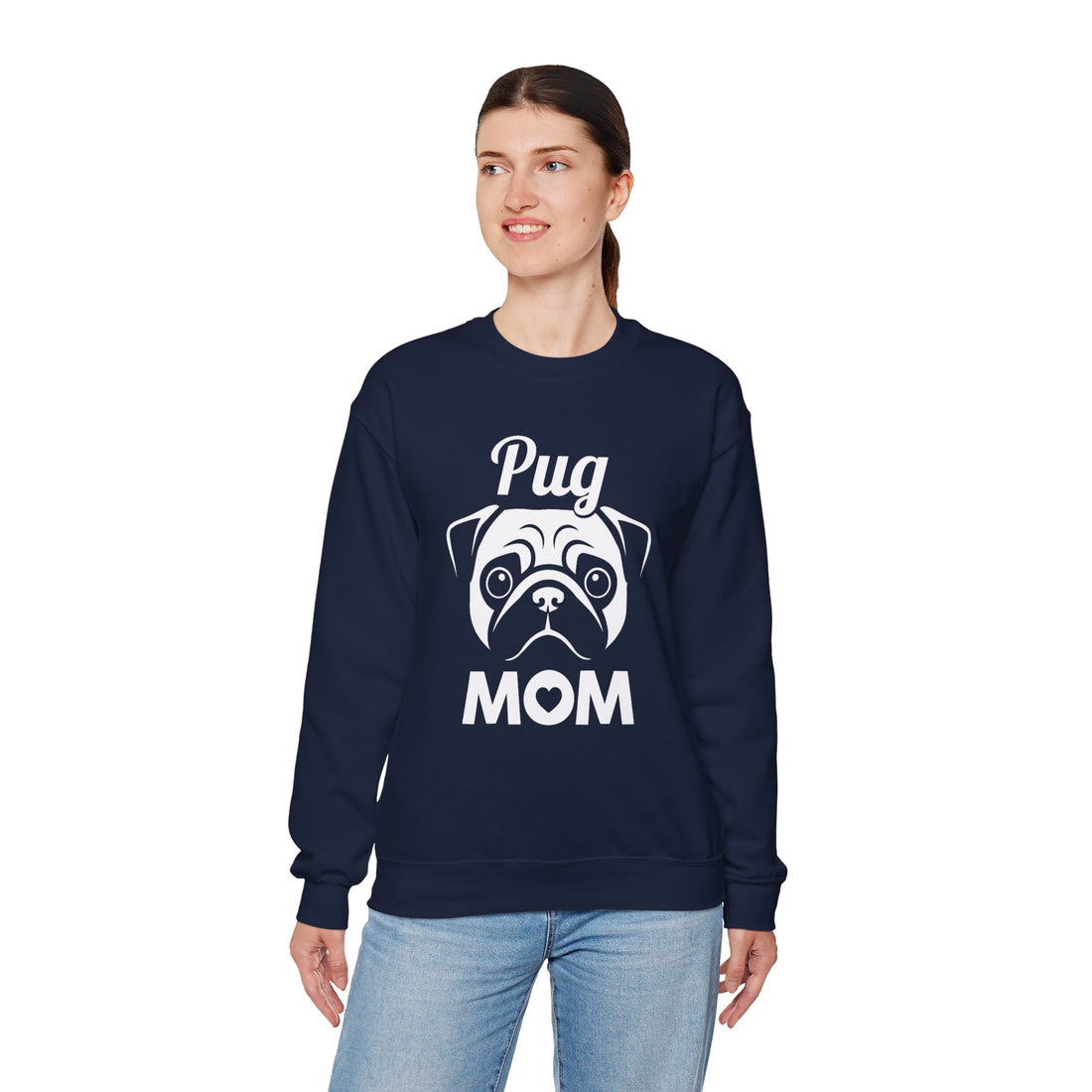 Pug Mom Unisex Crewneck Sweatshirt