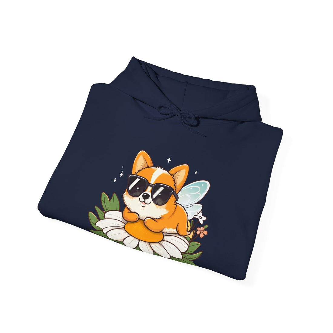 Corgi in Sunglasses Hoodie