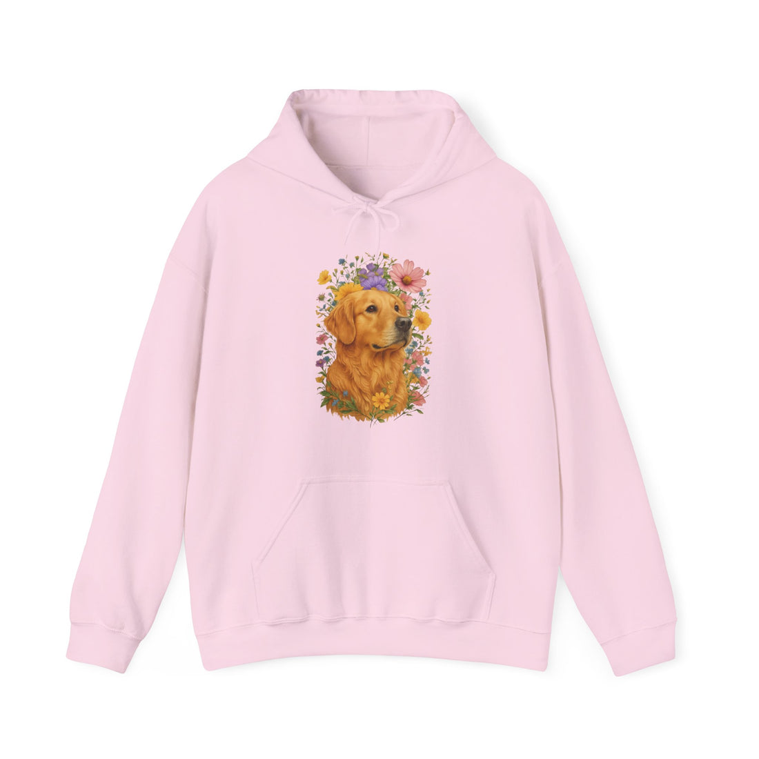 Golden Retriever Floral Hoodie