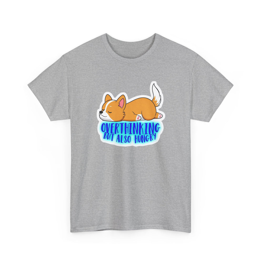Overthinking Corgi Unisex Heavy Cotton Tee