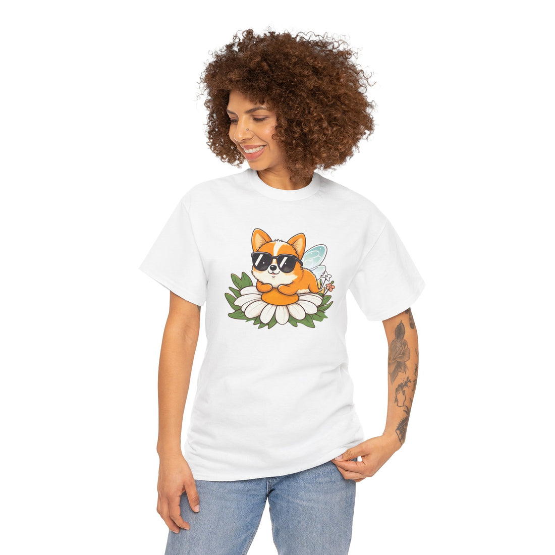 Cute Corgi Relaxing Tee