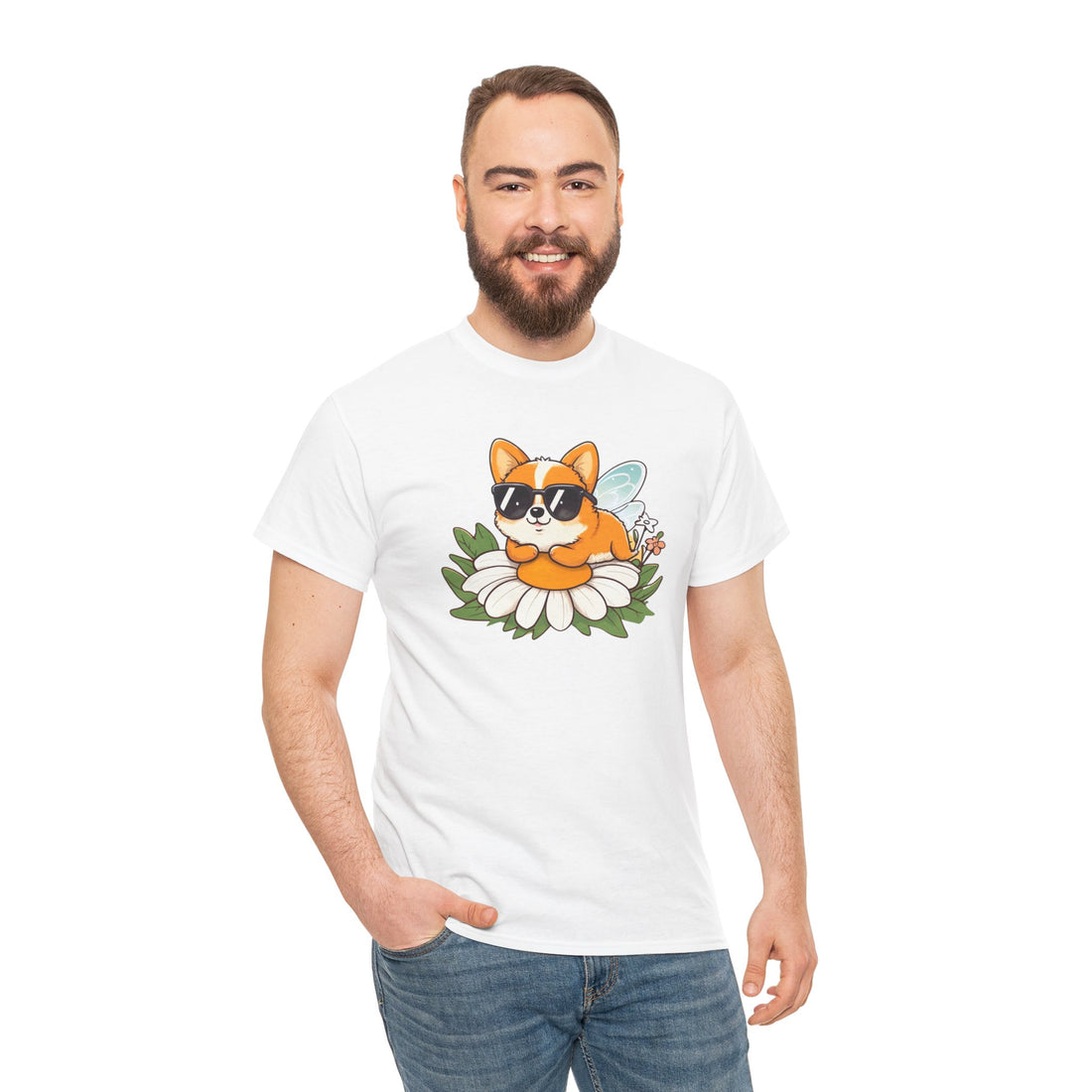 Cute Corgi Relaxing Tee