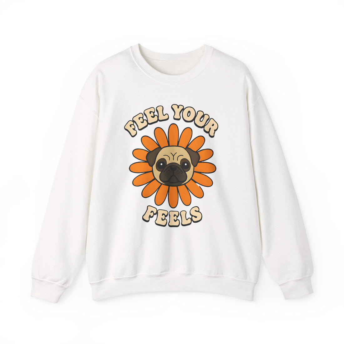 Pug Floral Crewneck Sweatshirt